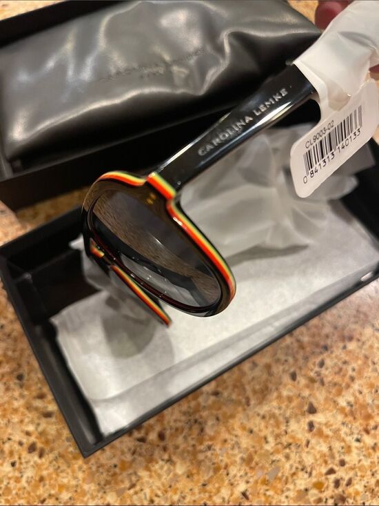 Classic Black Sunglasses with Subtle Brown Trim - Women (CL9003-2) main image 9